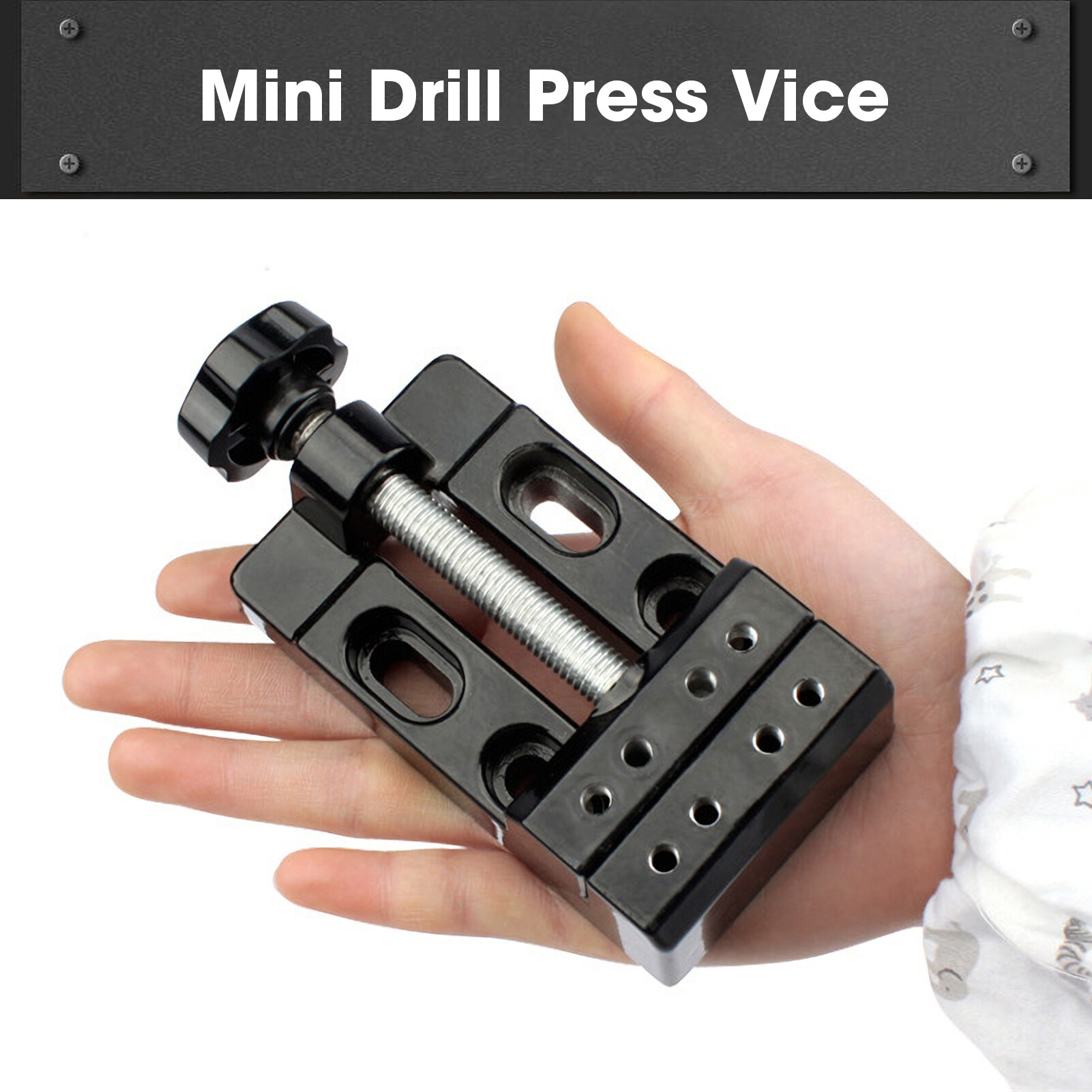 KKmoon Mini Flat Clamp 57mm Flat Bench Vise Multifunction Bench Clamp Mini Drill Press Vice Tool for DIY Woodworking Sculpture Craft Carving