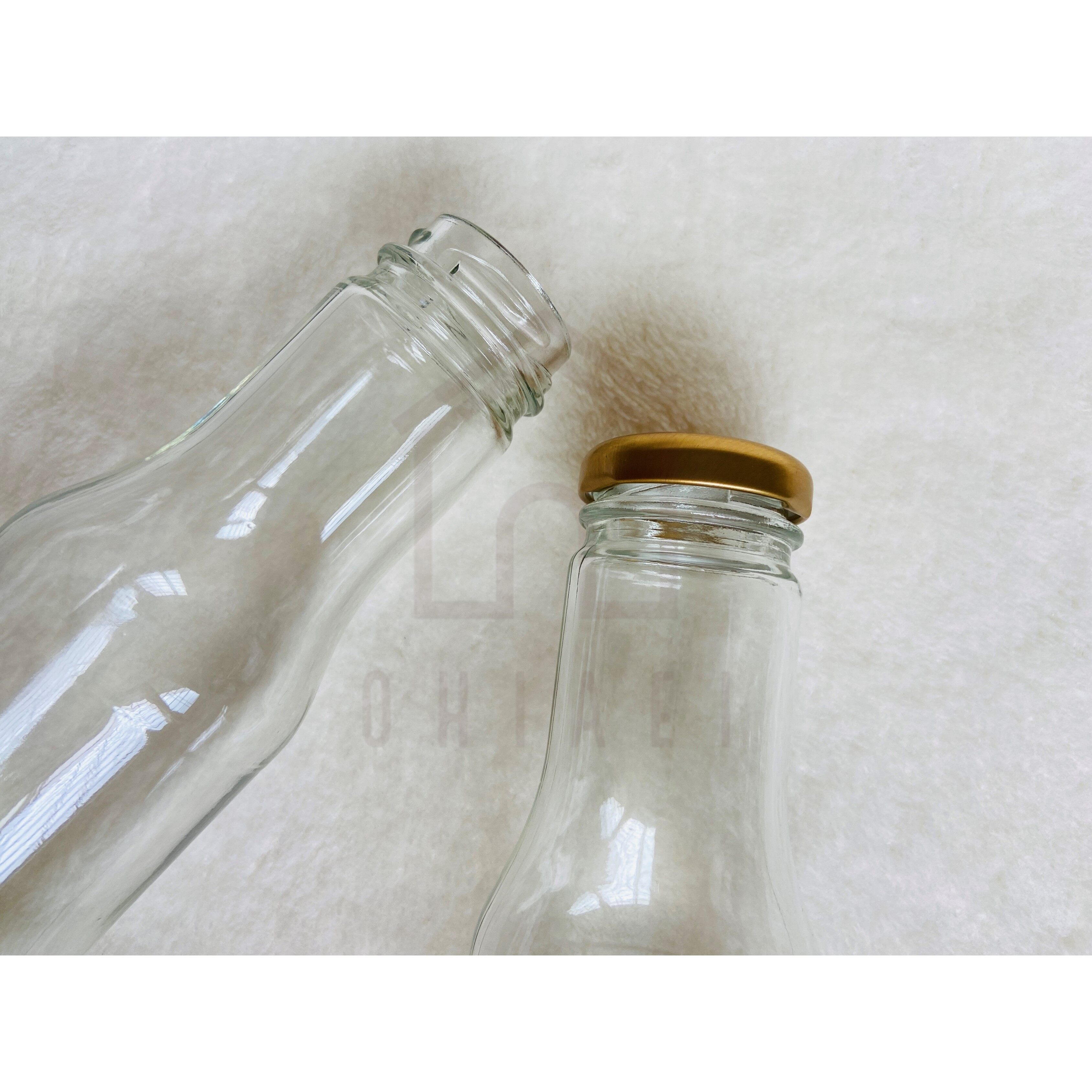 【WHOLESALE】6 Pcs 250ML Glass Bottle KL500/ Glass Jar/ Juice Bottle ...