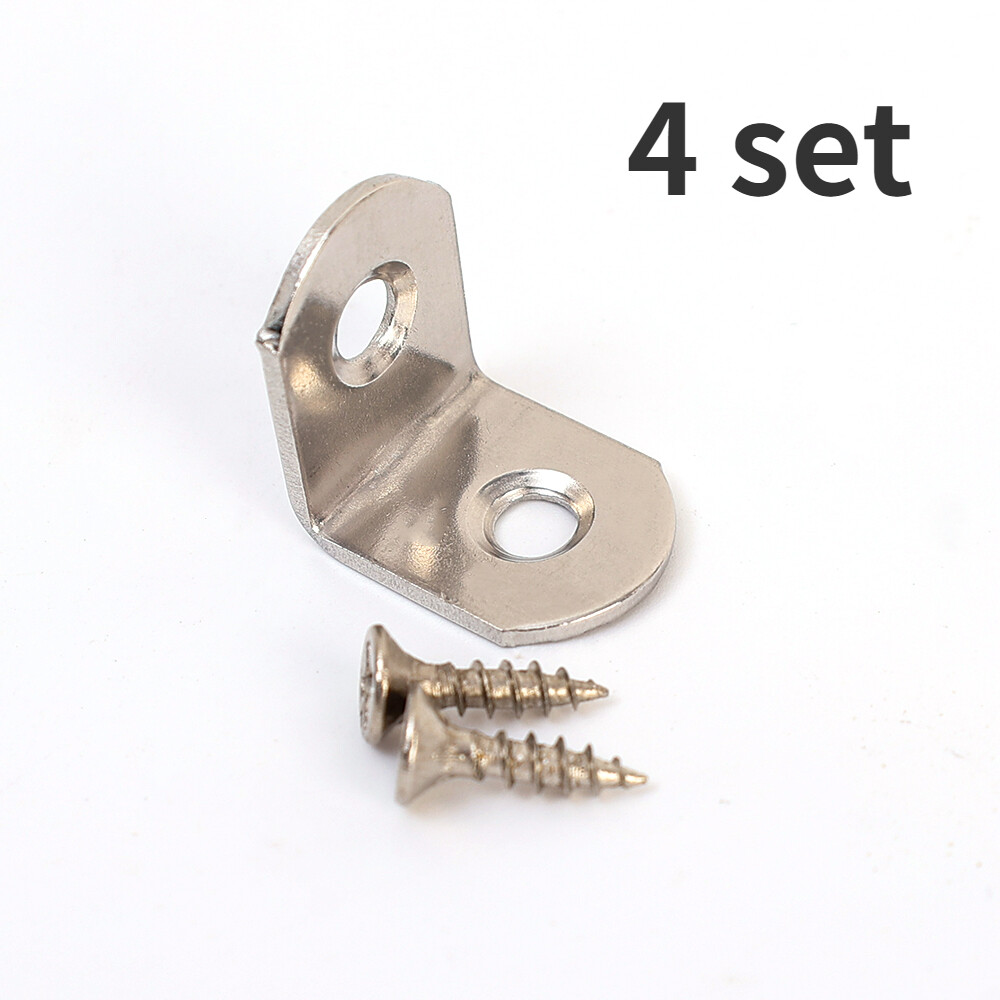 2/4pcs Stainless Steel Corner Code Furniture Cabinet Partition Right-angle Support L-shaped Connection Fixed Bracket