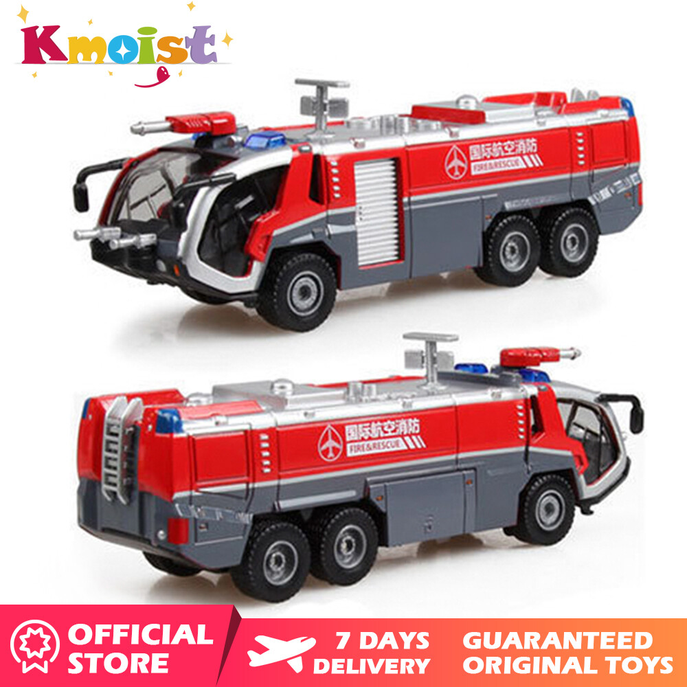 KAIDIWEI Alloy Engineering Fire Truck Model Toy Vehicle Model Alloy Diecast High Pressure Water Car Educational Children Gift for Boys