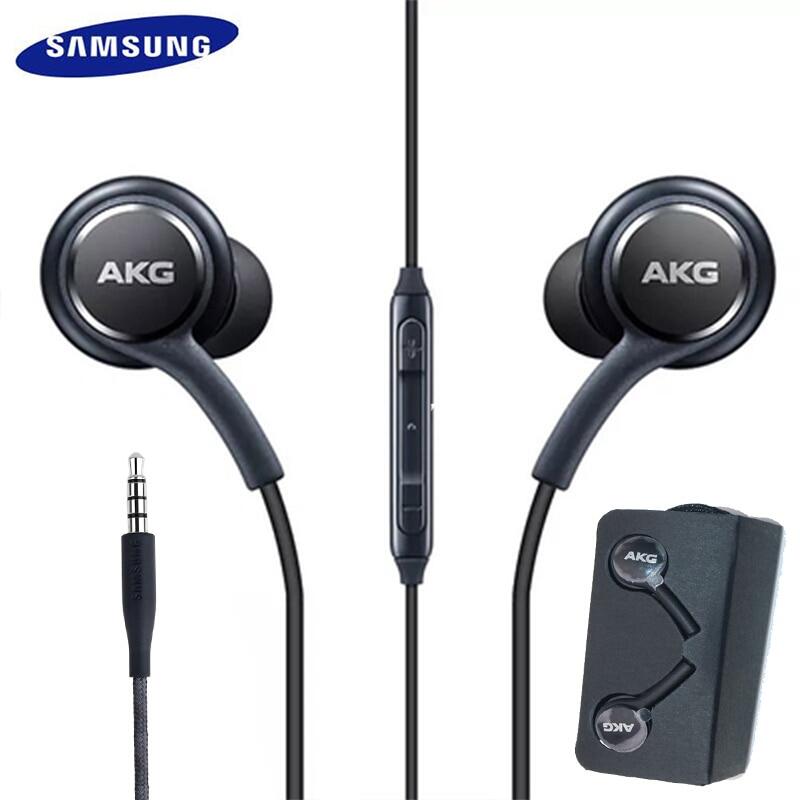 【READY 】PUT MALL Samsung Galaxy S8 s9 S10 Smartphone headphone Samsung Earphones EO-IG955 3.5mm In-ear with Microphone Wire Headset for AKG