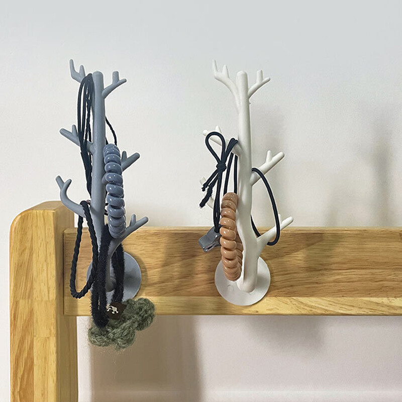 Loozykit Wall Hooks Tree Branch Hooks Non Punch Wall Hanging Hook Key Hat Hook