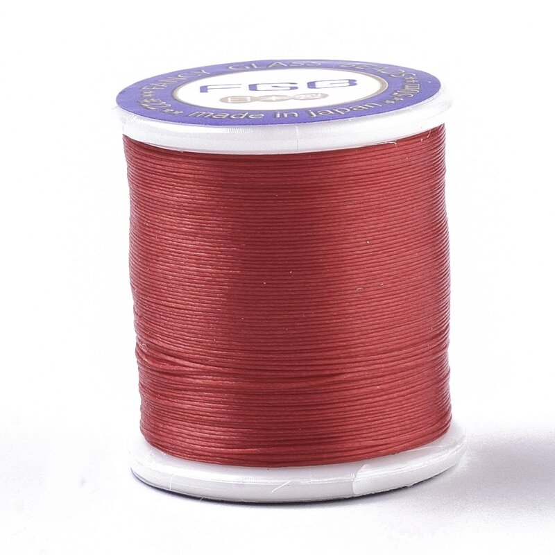 1 Roll Nylon Beading Threads for Beads White 0.1mm about 54.68 yards