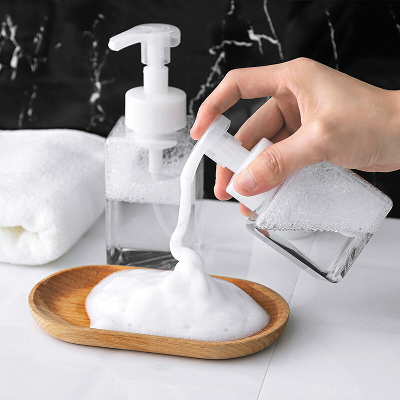 Dream Hunter 250Ml 450Ml Mousse Bottle Clear Empty Foam Pump Dispenser Shampoo Lotion Facial Cleanser Refillable Foaming Bottles for Travel