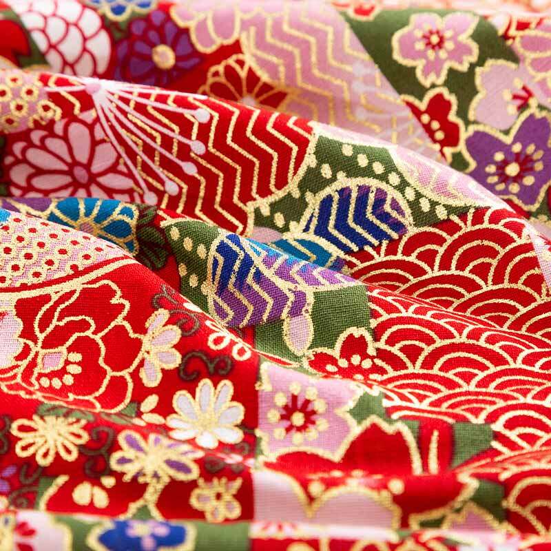 【Xintianji】Vải Bronzeado Nhật Bản Chất Liệu Cotton In Tự Làm 45X45Cm/1 Chiếc