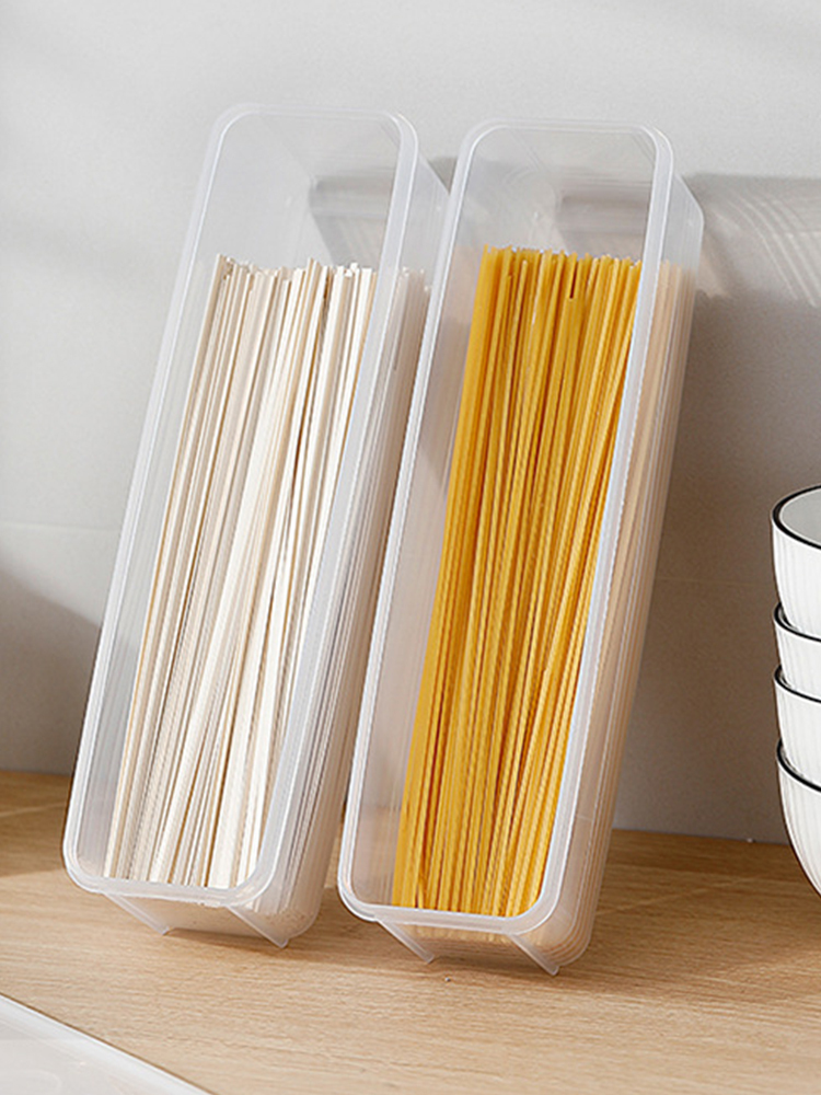 Kitchen Noodle Spaghetti Container Household Cereal Preservation Storage Box With Cover Spaghetti Box Kitchen Food Container
