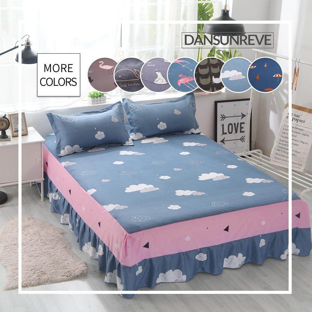 Home Bed Runners Skirts At Best Dansunreve 1pc Bed Skirt Romantic Fashion Wrinkle Fade Resistant Easy On