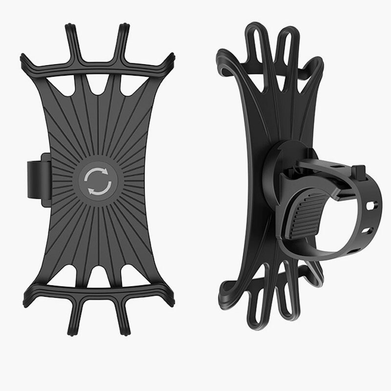 Cjing  Cell Phone Silicone Mount Holder GPS Motorcycle MTB Bike Bicycle 360° Rotation