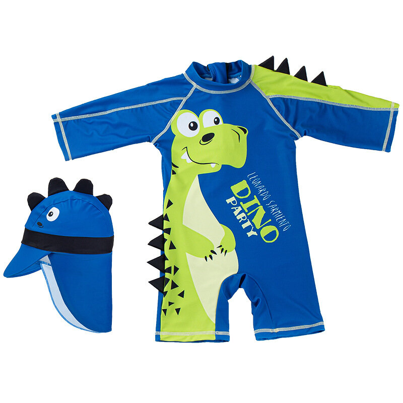 LS One-piece children's swimsuit sunscreen quick-drying swimsuit