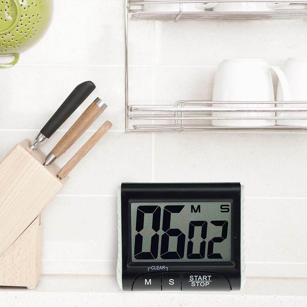 【Winnereco】Đồng Hồ Bấm Giờ Nhà Bếp Kỹ Thuật Số LCD Đồng Hồ Nam Châm Báo Thức Đếm Ngược Nấu Ăn