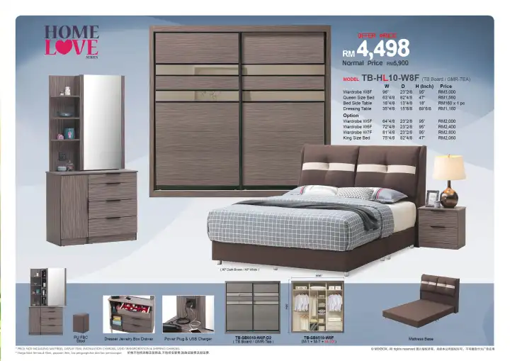 Latest Promotion Mixbox Bedroom Set M One Series Ob Hl10 6 X 8 Latest Promotion Mixbox Bedroom Set