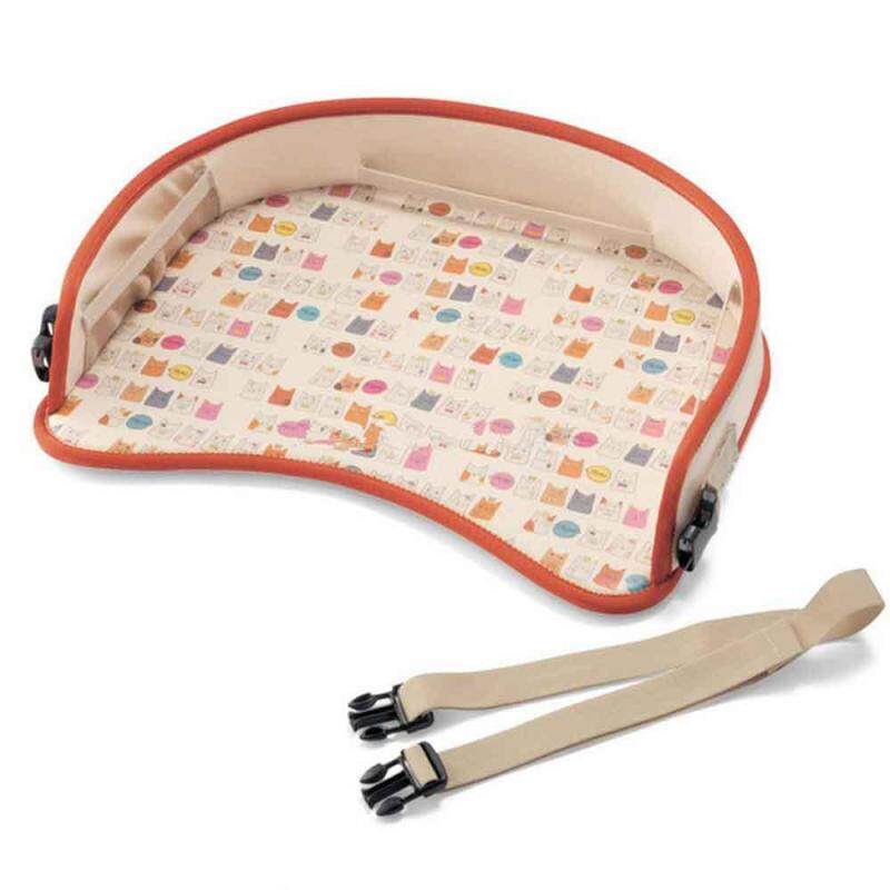 Bumblebaa Toddler Car Seat Travel Tray (16.5 x13.7 x 3.5Inches ) – Reinforced Solid Surface, Sturdy Side Walls, Strong Buckles, Mesh Pockets – Waterproof Snack, Play & Learn Tray Singapore