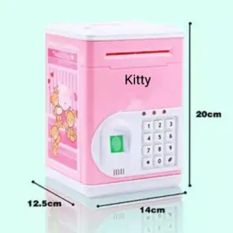 Jmall Kids Piggy Bank Atm Machine Notes Coins Saving Box Free 3