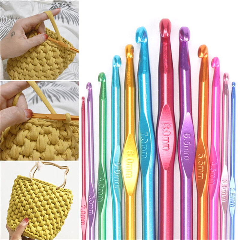 8 Chiếc Kim Đan Oxit Nhôm Bộ Kim Đan Móc Đan Móc