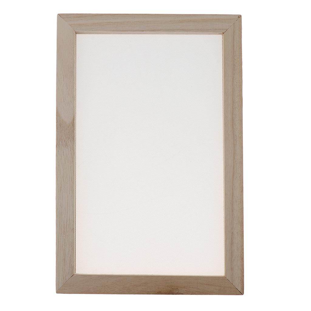 Loviver Traditional Wooden Paper Making Papermaking Mould Frame Screen Tool for Handmade DIY Paper Crafts