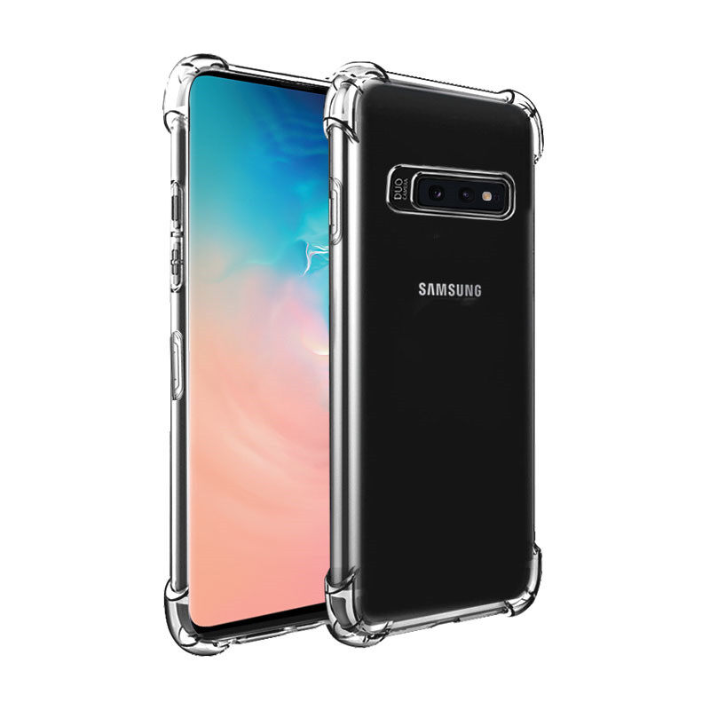 Soft jelly case for samsung galaxy s10e s10+ a91 clear transparent cover m80s s10 lite s10plus shockproof shell skin