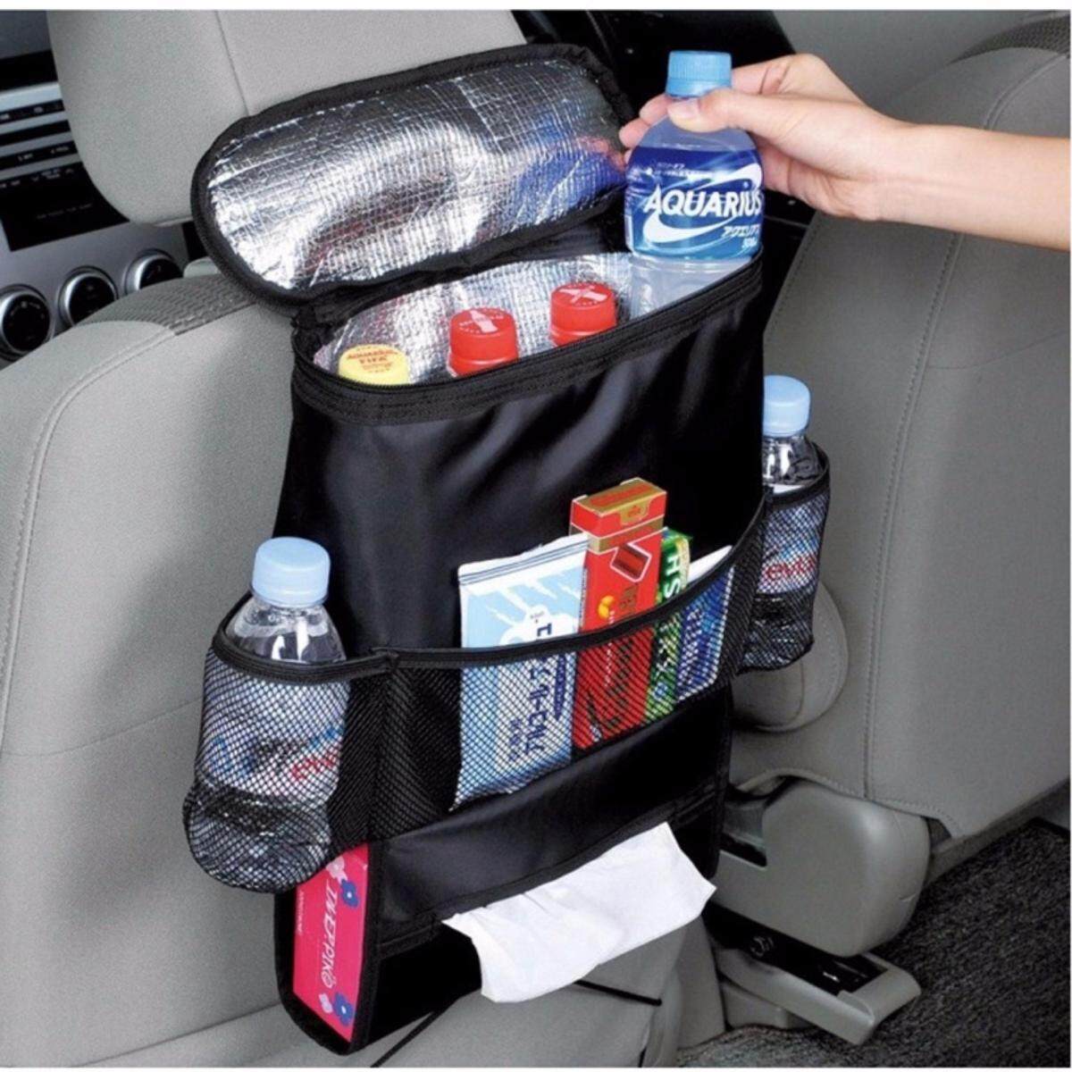 Car Back Seat Bag Baby Organizer Holder Multi Pocket Storage Black