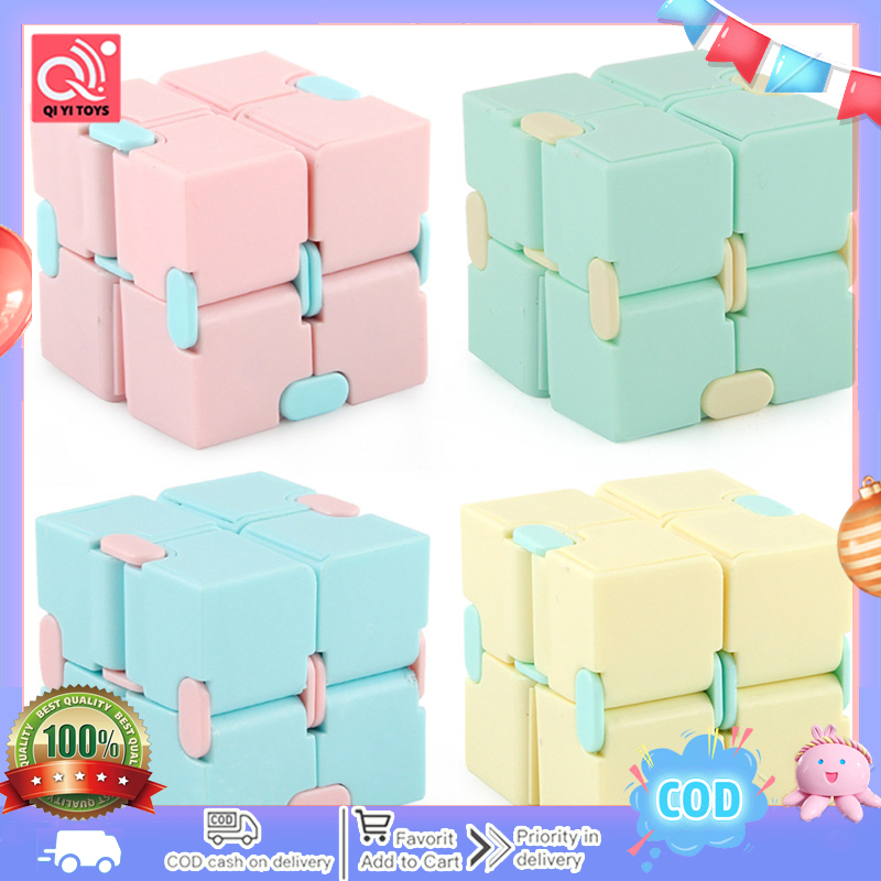 2x2 Magic Cube Pocket Flip Infinite Speed Cube Decompression Educational Toys For Children Birthday Gifts