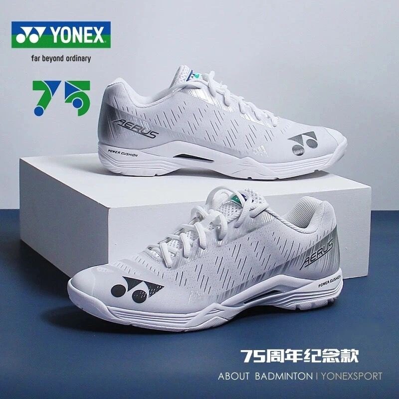 2023 Yonex Badminton Shoes 75th Anniversary Edition 65Z Men and Women Sports Shoes Non-Slip Wear-Resistant Breathable Student Training Shoes 50EX