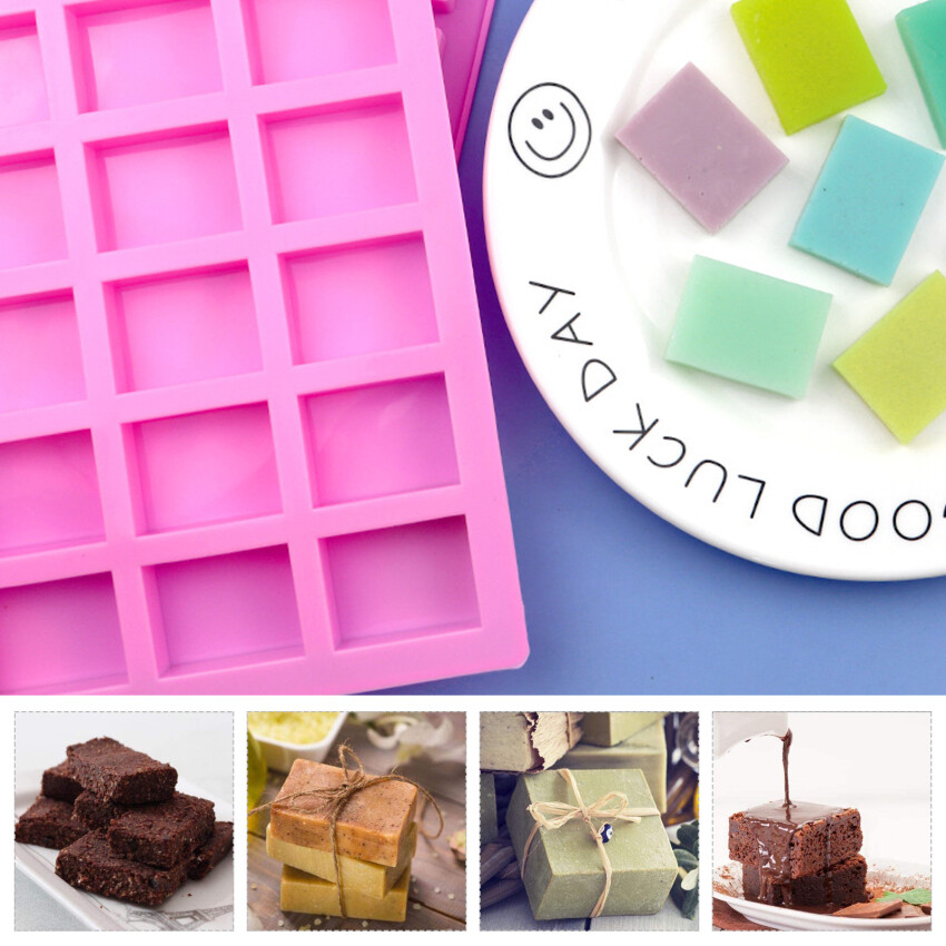 Chocolate Bars Silicone Molds, Rectangles Candy Bars Mold, Making Protein Bars, Caramels, Granola Bars, Ice Cube, Dessert, Soap, Energy Bar and Praline