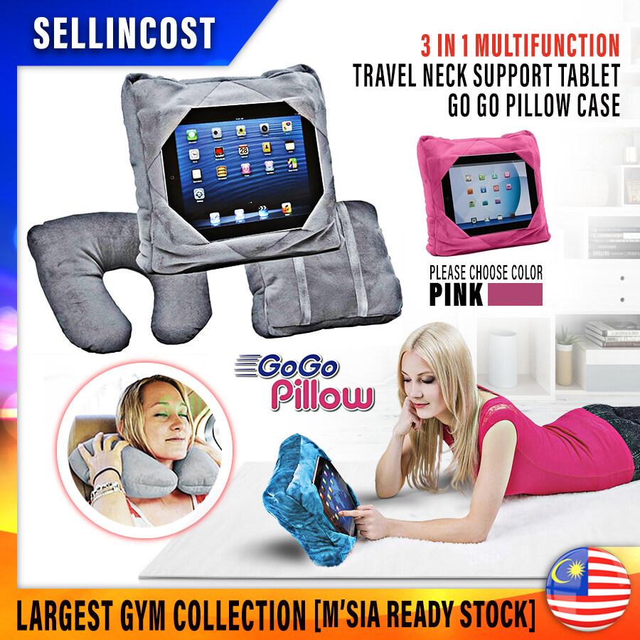 CLEARANCE SellinCost Go Go Pillow 3 In 1 Multifunction Case Travel Tablet Neck Support GoGo Pillow Travel Pillow Neck Tablet Pillow Gogo Bantal Kereta Bantal Leher Lazada