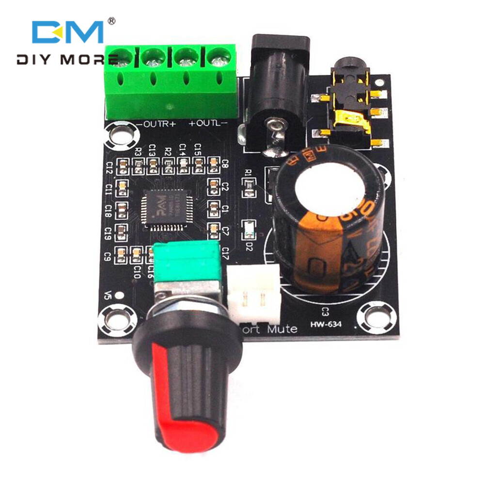 Diymore super slim 2x15w pam8610 class d digital dual power audio amplifier board 12v black digital audio amplifier board 20ma 2021
