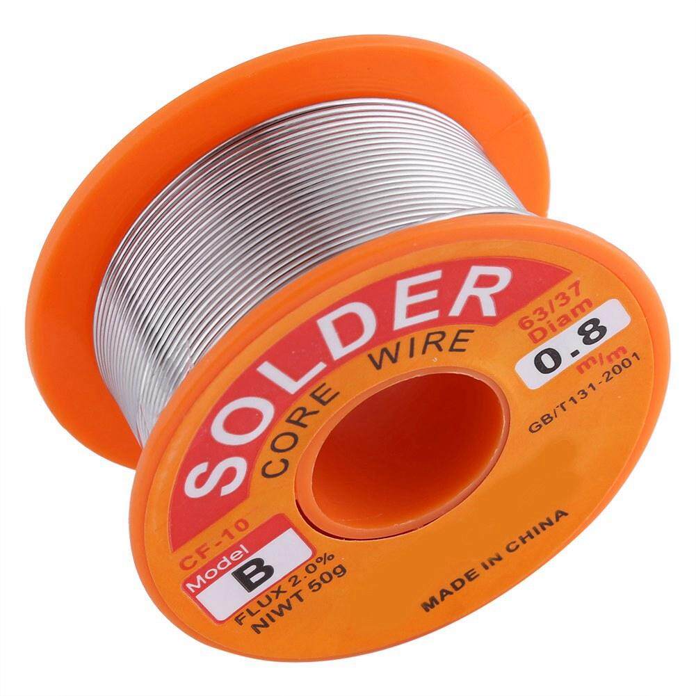 63/37 Rosin Core Solder Wire Flux 2% Tin Lead Solder Iron Welding Wire Reel 0.6/0.8/1.0mm 50g