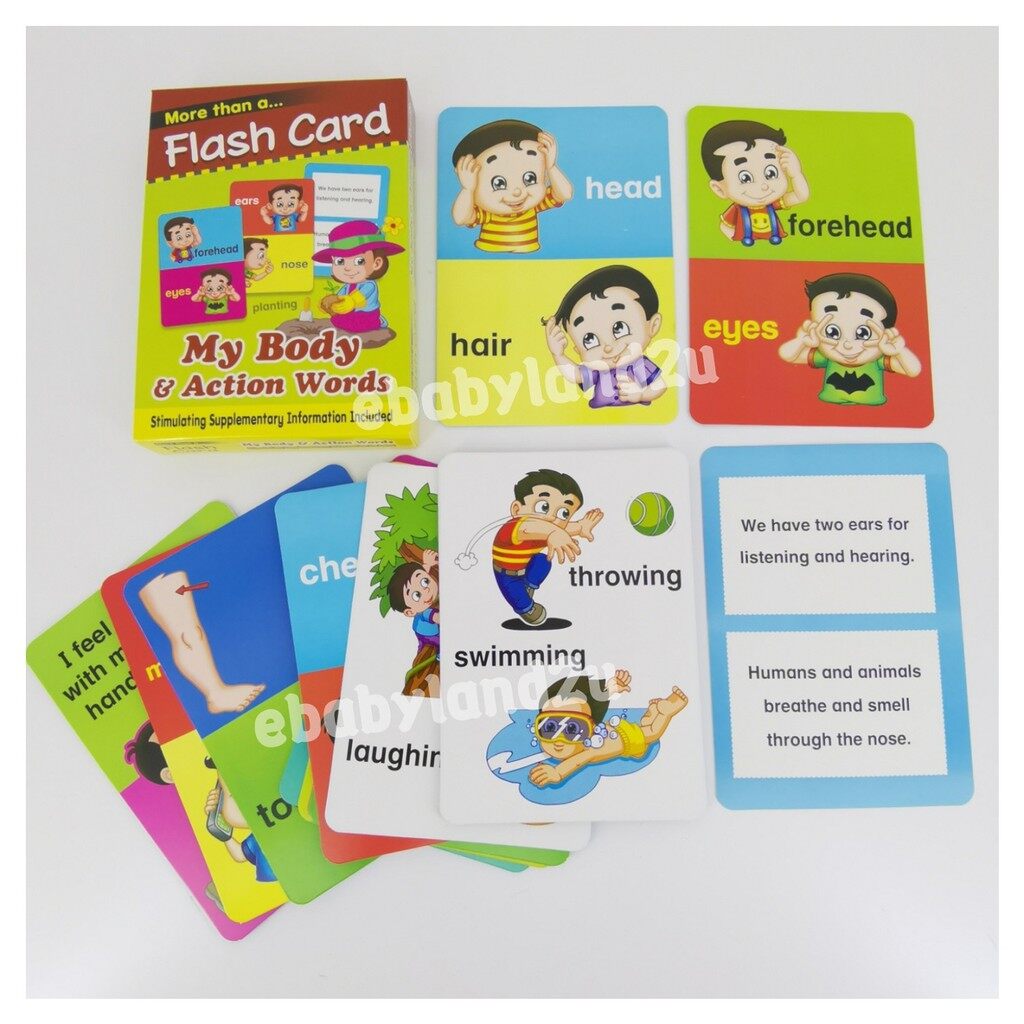 Early Learning BIG Flash Card Vocabulary Card English Flash Cards