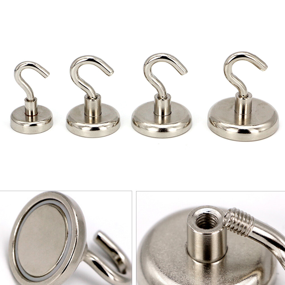 Wall Magnetic Hook Holder Suction Key Coat Cup Hanging Hanger Storage Organizer