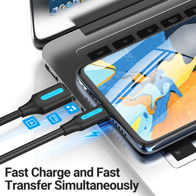 【COD】Vention Cáp Micro USB Cáp USB Sạc nhanh USB TO Micro USB cho Xiaomi Redmi Note 5 Pro Android Cáp dữ liệu điện thoại di động cho Samsung S7 Bộ sạc Micro Cáp USB Cáp sạc USB Cáp USB