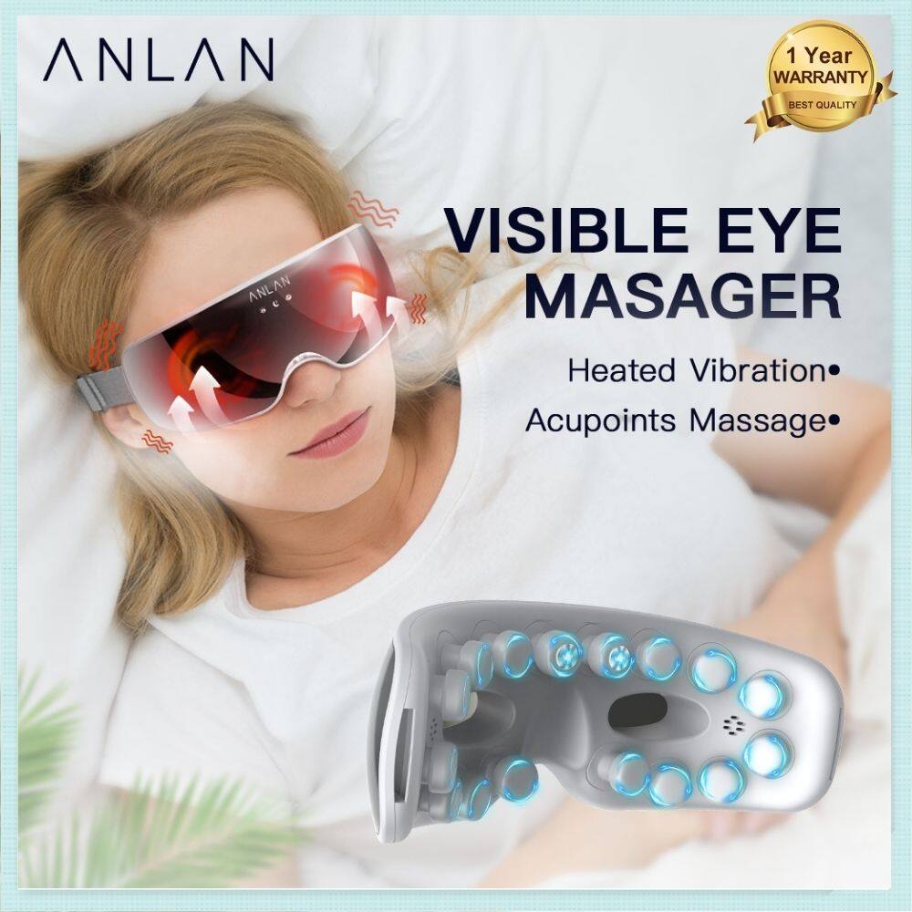 ANLAN Máy Massage Mắt Cao Cấp Máy Mát Xa Mắt Bằng Điện Máy Mát Xa Mắt Rung