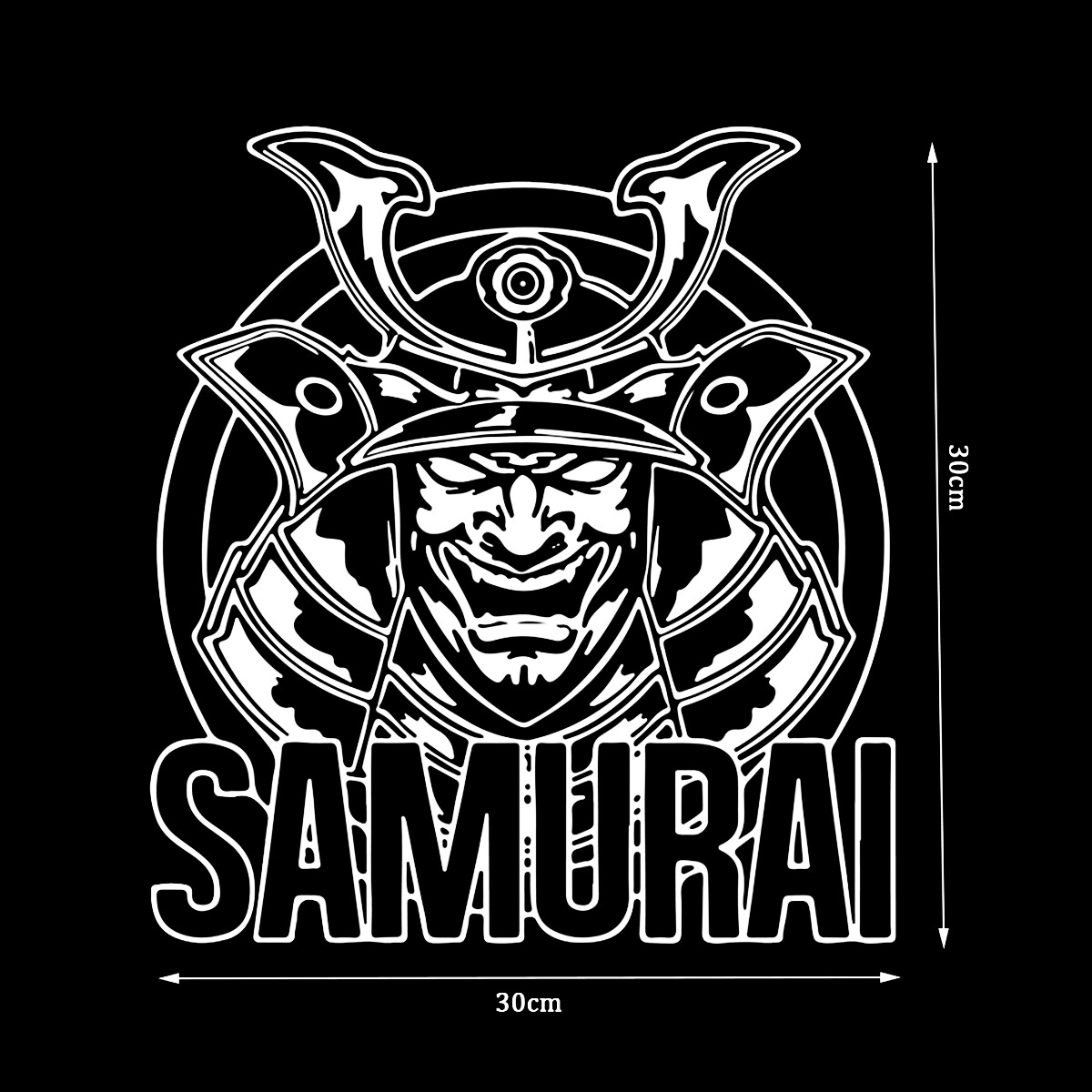 JDM Reflective Car Sticker samurai Waterproof Scratch Decal Rear windshield JDM decorative Stickers