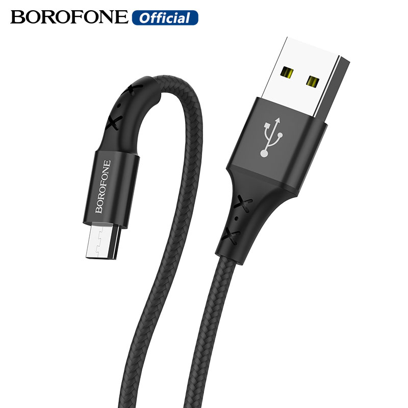 Borofone bx20 Cáp USB Micro/sét/Type-C 2.4A Cáp dữ liệu sạc nhanh phổ quát cho Iphone điện thoại Android sạc nhanh với truyền dữ liệu