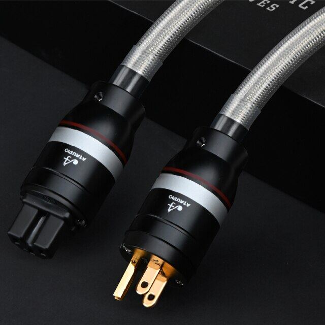 HIFI Audio Power Cord CD DVD Player Speaker Audiophile HiFi Power Cable
