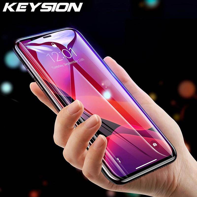 KEYSION Tempered Glass for iPhone  11 Pro Max  iphone 12  SE 2020 Screen Protector Phone HD Clear Full Cover Glass for iPhone X XR XS Max 7 8 6S Plus