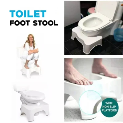 Poo Poo Stool Non Slip Toilet Poo Poo Stool Safety Thick Chair Bathroom <white>