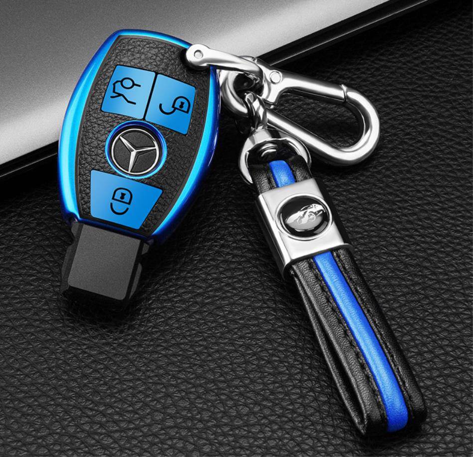 For Mercedes-benz Car Key Shell Cla200 All-inclusive Tpu Soft Glc260 Buckle C260l Electroplating Gala Female C300