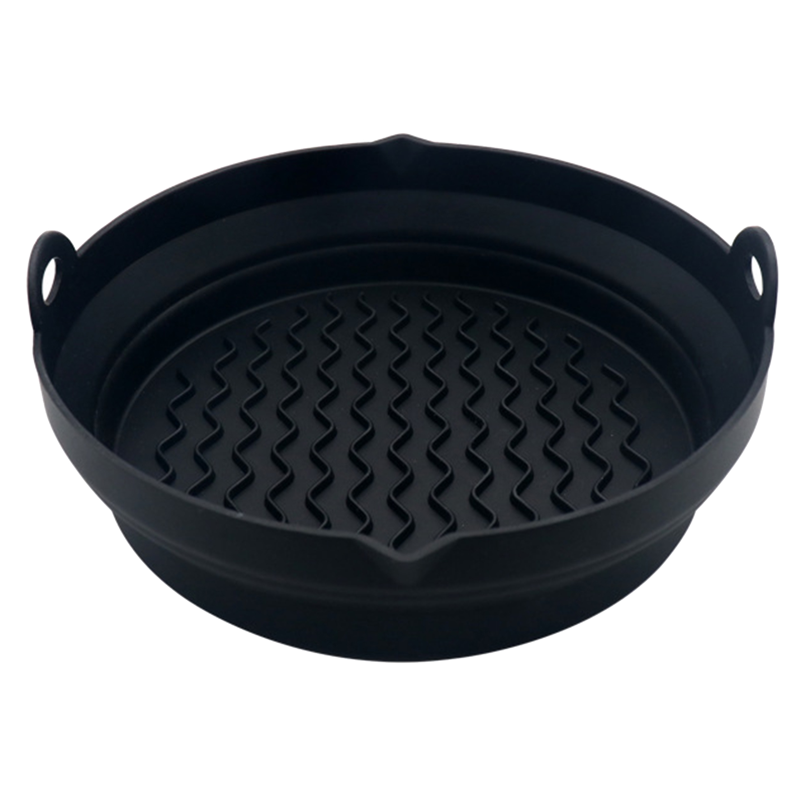 Terylin Baking Pan with Double Handle Not Sticky Foldable Silicone Dining Room Oven Pot Grill Pan Kitchen Gadget Accessories for Cooking Useful Baking Pan