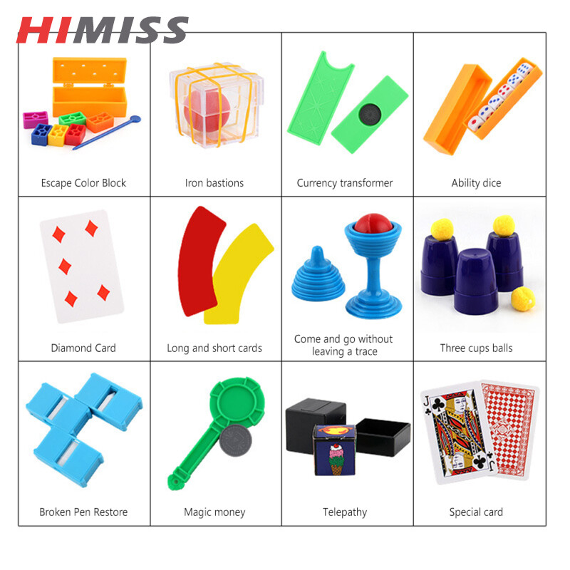 HIMISS RC Magic Props Set For Children Close-range Stage Magic Performing Props Tricks Toys Kit For Birthday Gifts