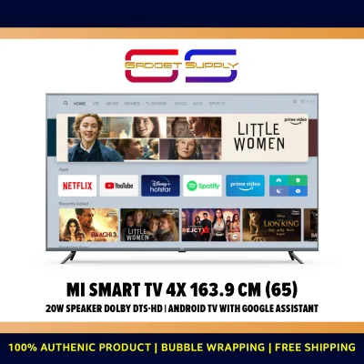 [ENGLISH] Xiaomi Mi TV 4X LED 4K Android Smart TV 65 Inch UHD [Global Version Television with Wifi | Google Services | Netflix | Youtube | Chromecast]