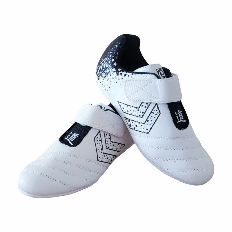 Child Taekwondo Shoes Men Women Martial Arts Karate Kung Fu Shoes White Blue Wushu Tai Chi Kungfu Shoes Kids