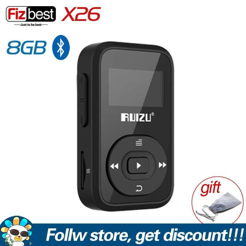 Mini Original RUIZU X26 Clip Bluetooth MP3 Player 8GB Sport Mp3 Music Player With Recorder FM Radio Support TF Card