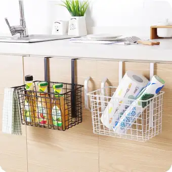 1pcs Creative Iron Over Door Storage Rack Practical Kitchen