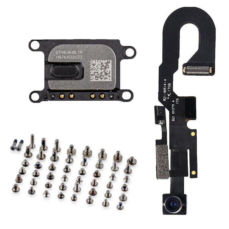 Front Camera With Sensor Proximity Light Microphone Flex Cable Earpiece Speaker Full Screws Kit For Iphone 7 7plus 8g 8 Plus