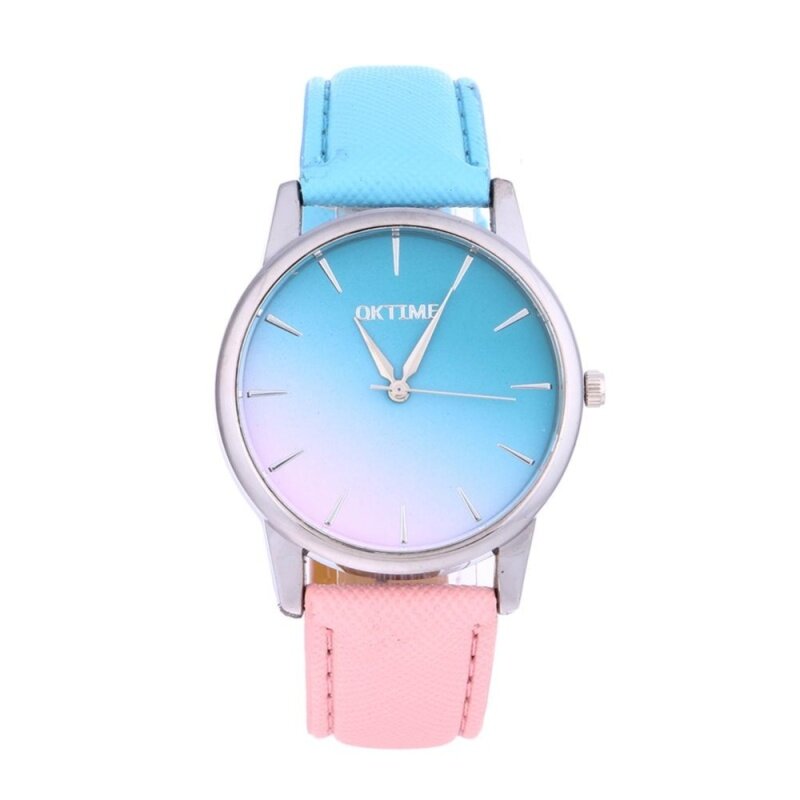 〔MyHomever〕Women Casual Candy Color Leather Belt Quartz 2-Color Strap Student Watch Malaysia