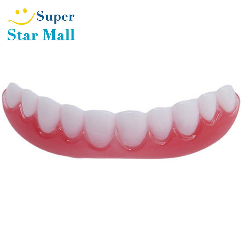 Super Star Mall Silicone Smile Veneers Simulation Braces Flex Denture Paste