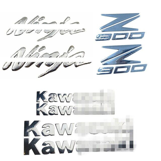 Motorcycle 1 set 3d emblem badge decal tank wheel sticker fuel tank stickers for kawasaki ninja z250 z400 z900 z800 z1000