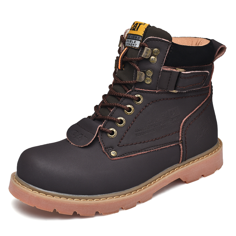 Ready Stock Caterpillar Kasut Kerja Lelaki Men S Work Boots Outdoor Hiking Boots Genuine Leather Lazada Singapore