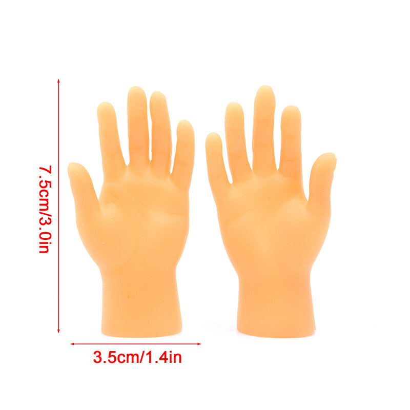 TY 【Flash Sale】2PCS Mini Funny Cartoon Finger Set Creative Small Hand Model Gift Toy