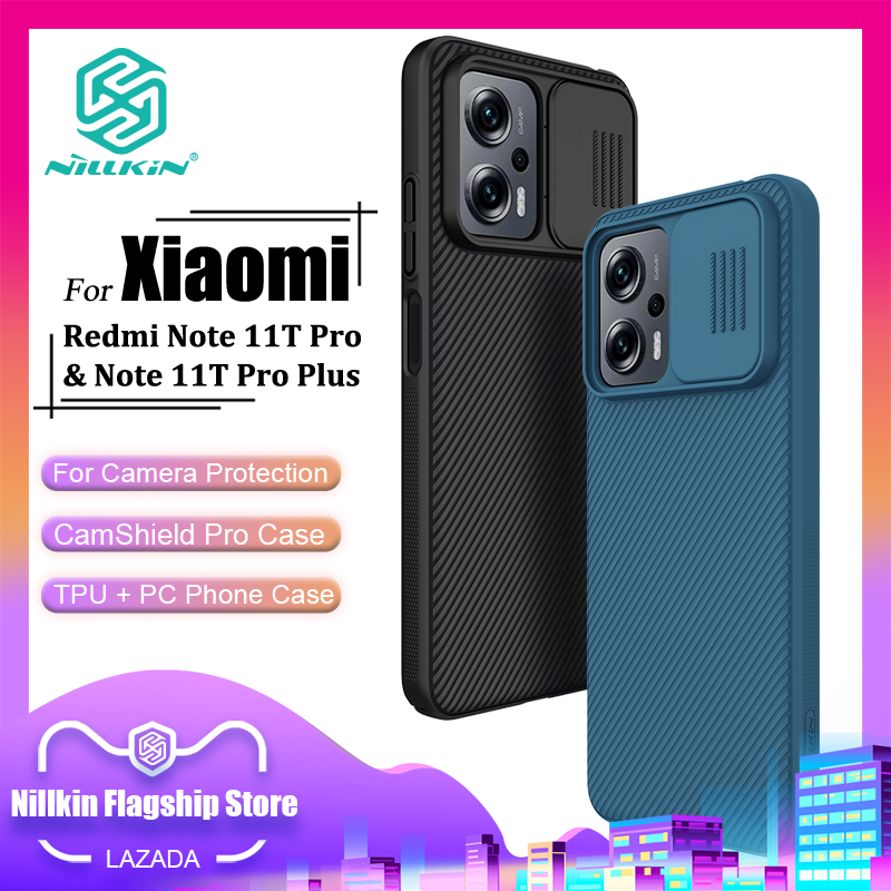 Nillkin fashion pc case for redmi note 12t pro 5g / note 11t pro / poco x4 gt 5g / k50i 5g phone cases business camera protect shockproof privacy back cover